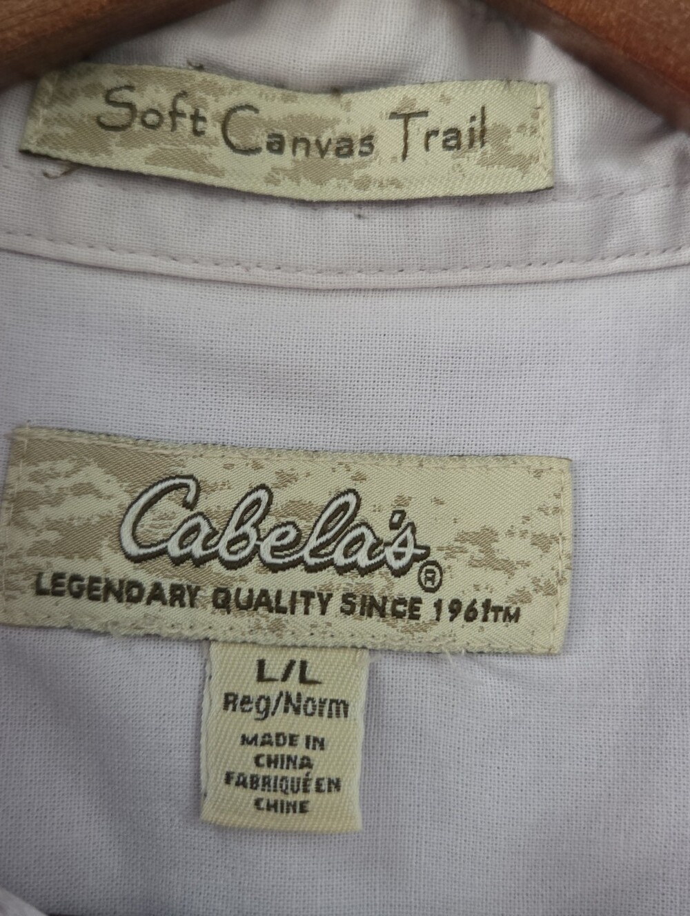 Cabelas Shirt Womens Large Gray Soft Canvas Trail Sleeveless Button Up Outdoor - Picture 9 of 9